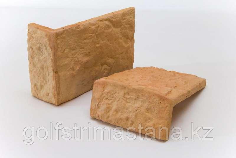 Плитка "Терракот" Рваный камень Макси угловая (180х123х52) (16 шт) - фото 1 - id-p110356499