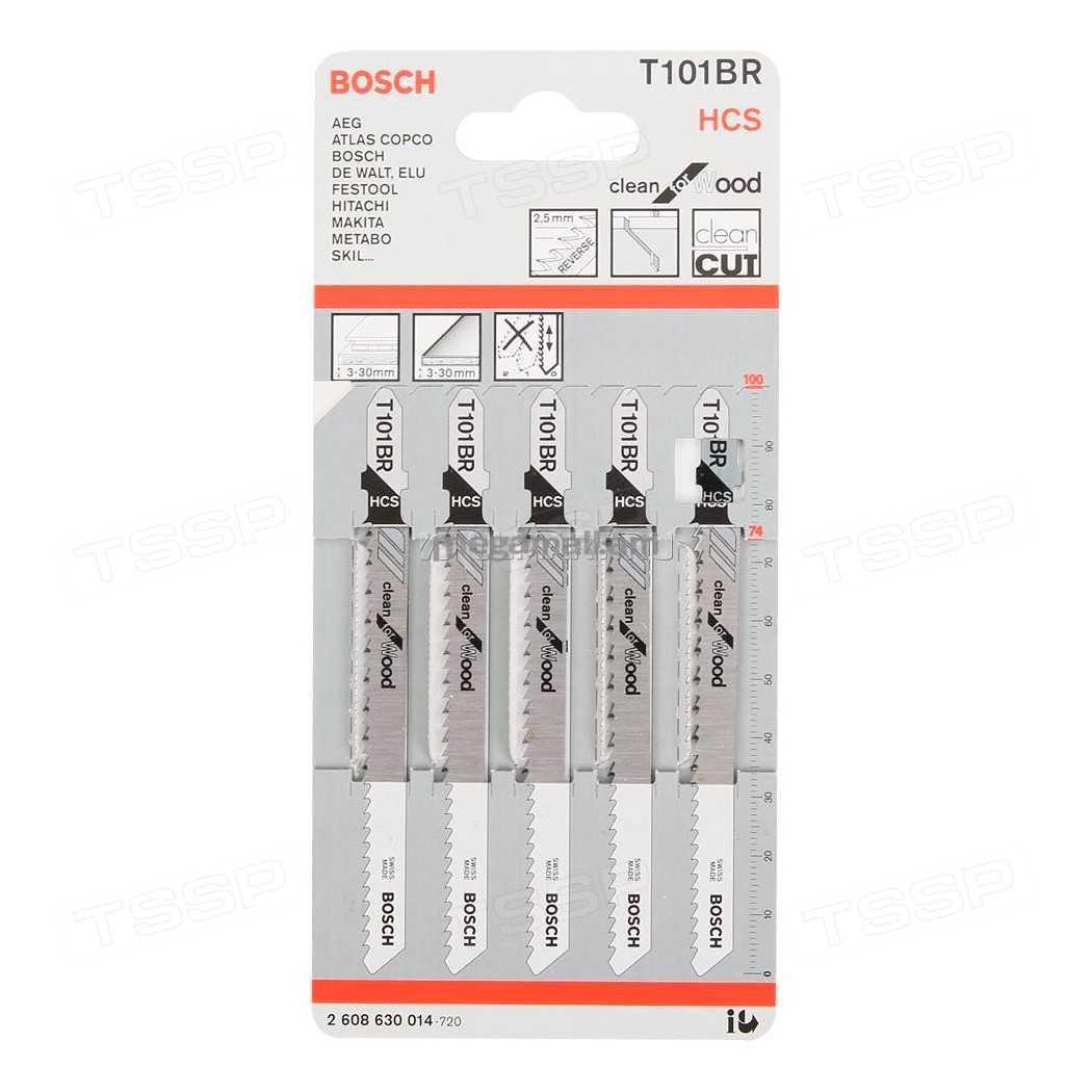 Пилки для лобзика Bosch T101BR 2608630014 - фото 1 - id-p110357885