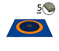 Ковер борцовский 12,7х12,7 3-цв.+5см ППЭ (72шт) Нов.Станд.
