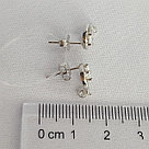 Серьги из серебра с фианитами Италия K177, фото 3