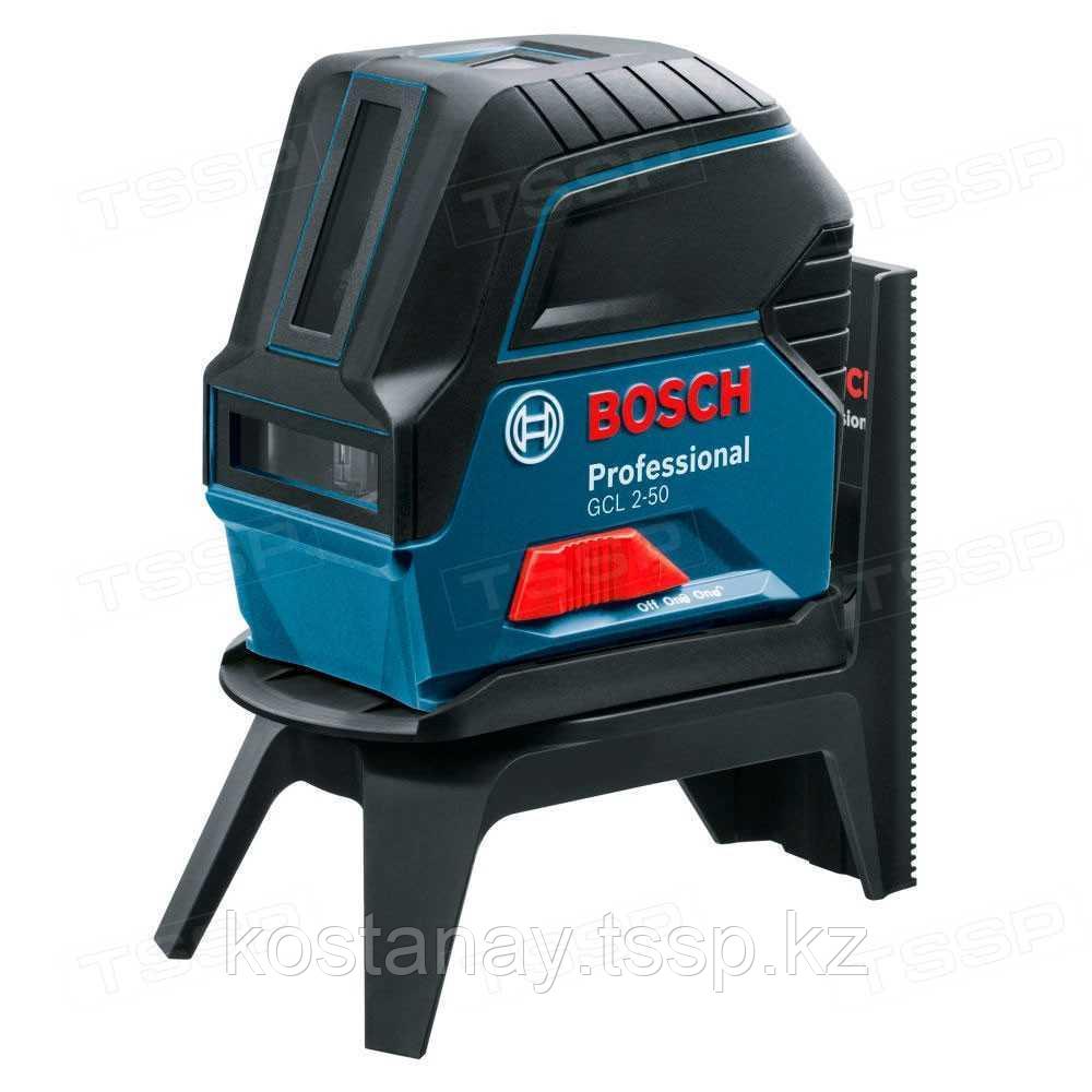 Построитель плоскостей Bosch GLL 2-50 + LR6 + RM1 + BM3 в кейсе 0601066F01 - фото 1 - id-p110278826