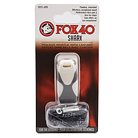 Свисток спортивный на веревке Fox 40 Sharx бело-черная