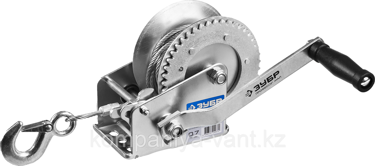 Лебедка ручная LRB 2000,907кг, канат 10м LB, фото 1