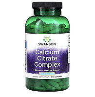 Swanson комплекс цитрата кальция, 250 мг, 300 капсул