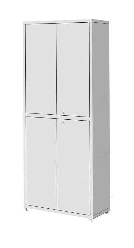 Шкаф металлический медицинский двухсекционный, двустворчатый ШМ-04-«МСК» верхняя и нижняя секции металл (код - фото 1 - id-p110378177
