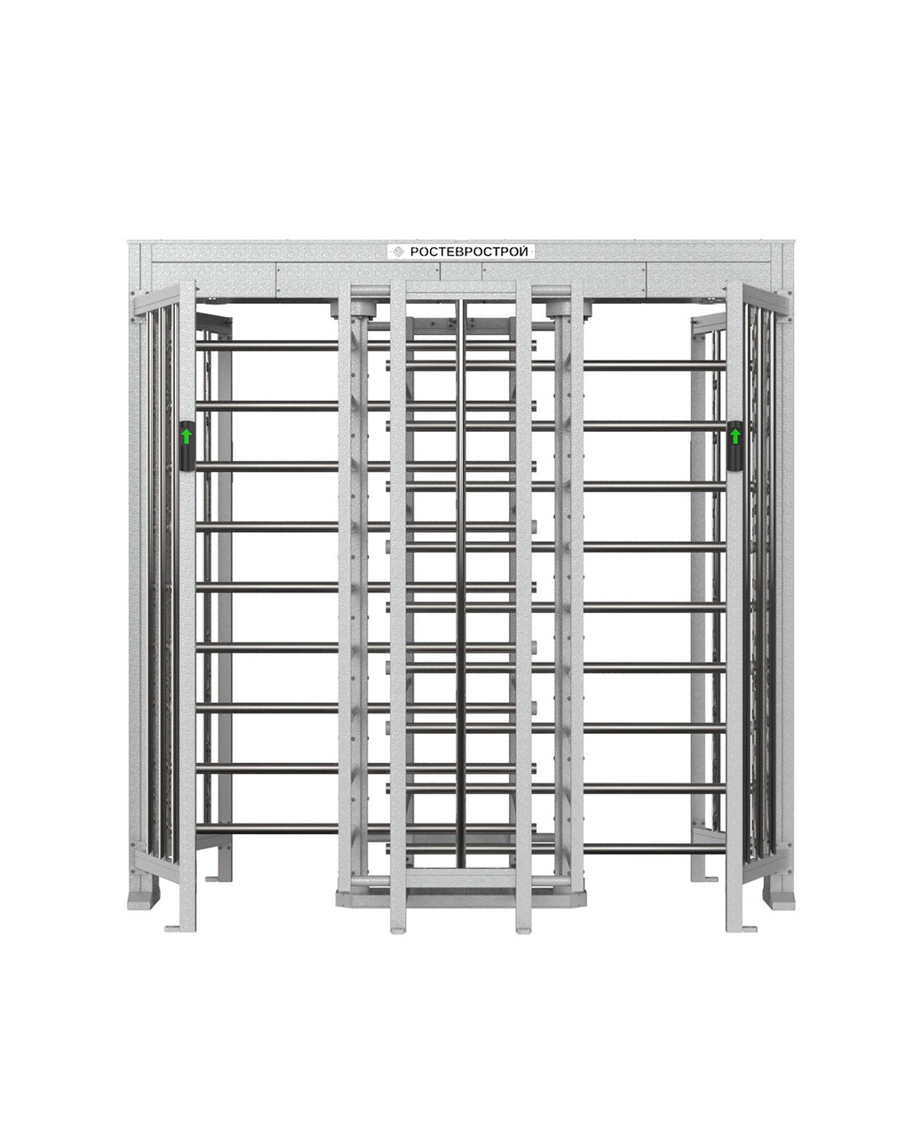 Полноростовой роторный двух проходной 4-х лопастной турникет «ПР2/4М2 У» модификации 2019 года - фото 1 - id-p110379409