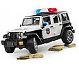Bruder Игрушечный Полицейский Внедорожник Jeep Wrangler Unlimited Rubicon с фигуркой (Брудер), фото 4