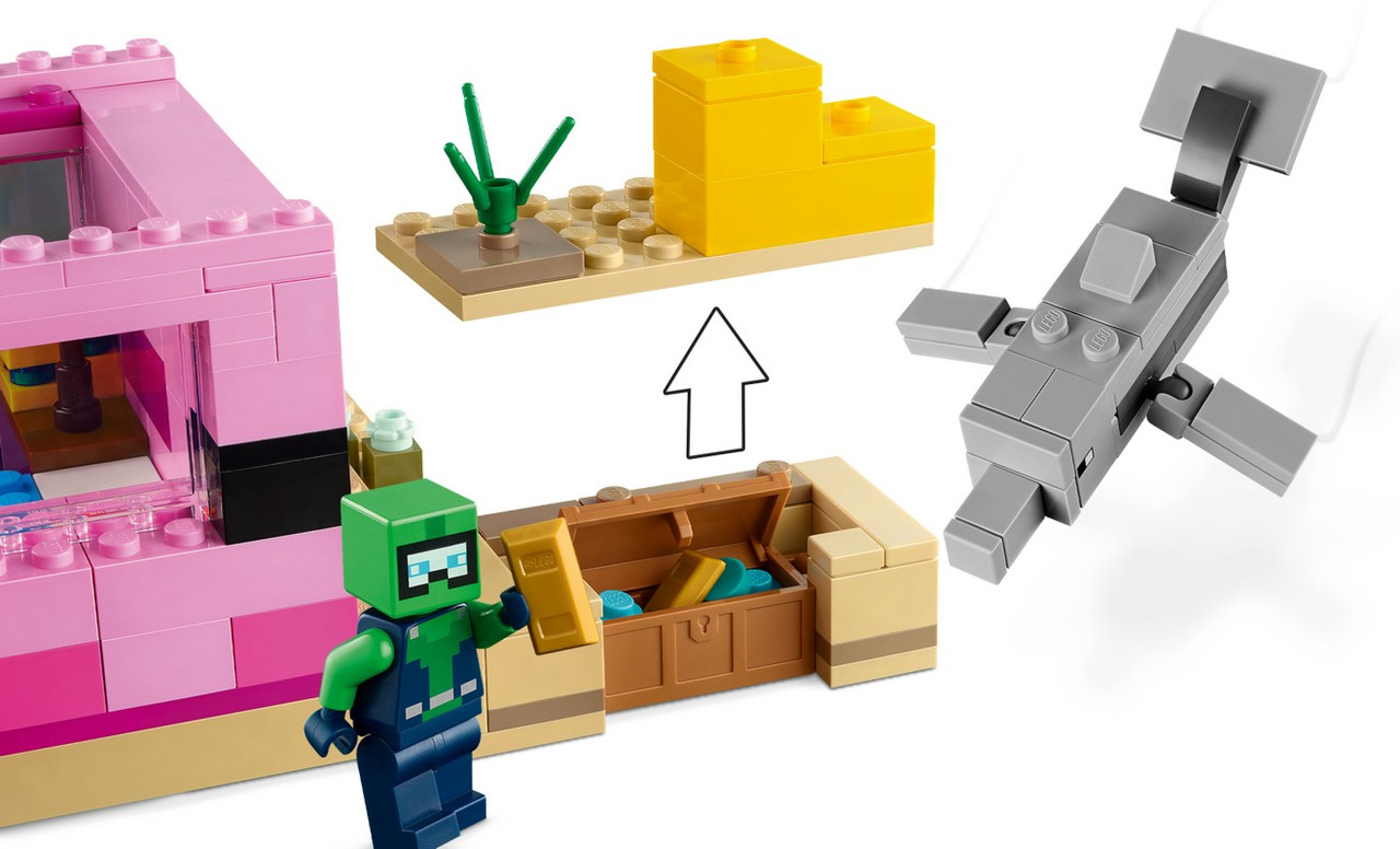 21247 Lego Minecraft Дом аксолотля Лего Майнкрафт - фото 6 - id-p110208027