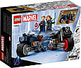76260 Lego Super Heroes Черная вдова и Капитан Америка на мотоциклах Лего Супергерои Marvel, фото 2