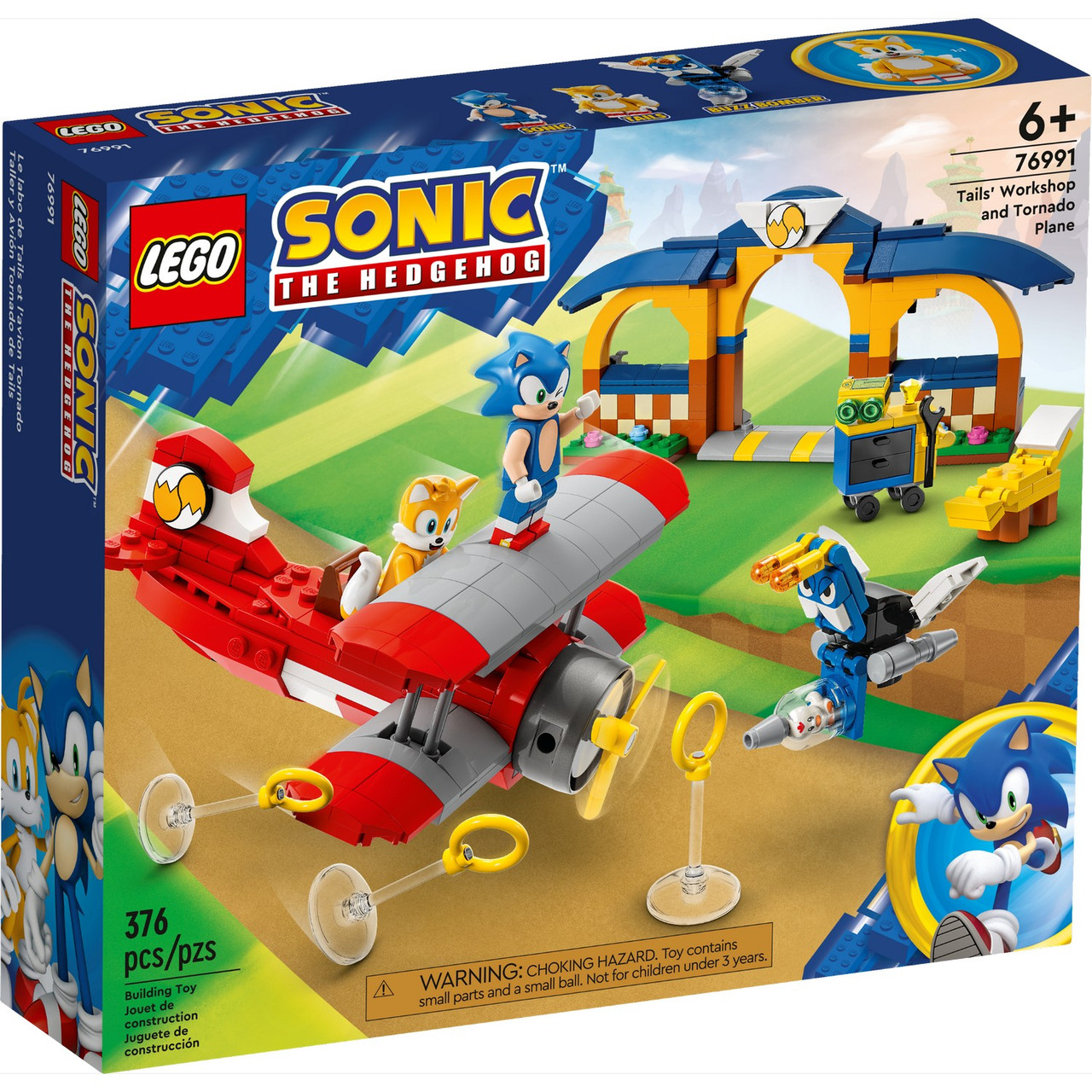 76991 Lego Sonic Мастерская Тейлза и Самолет Торнадо Лего Соник - фото 1 - id-p110208039