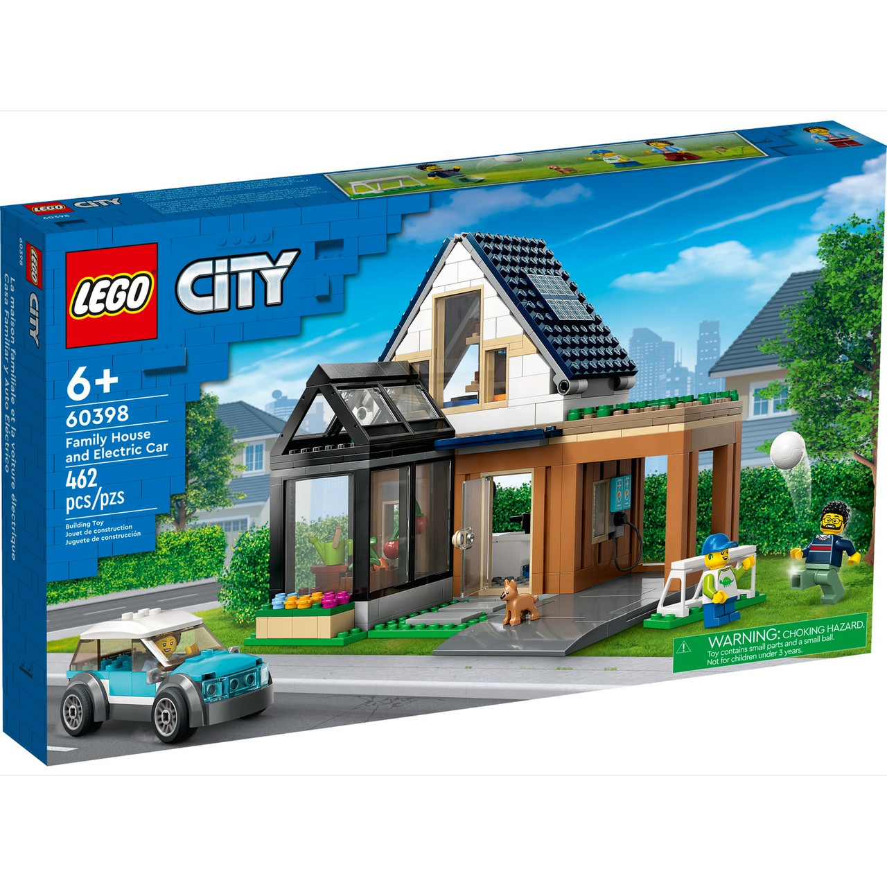 60398 Lego City Семейный дом и электромобиль, Лего Город Сити - фото 1 - id-p108608694