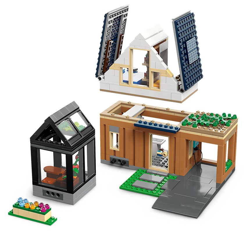 60398 Lego City Семейный дом и электромобиль, Лего Город Сити - фото 6 - id-p108608694