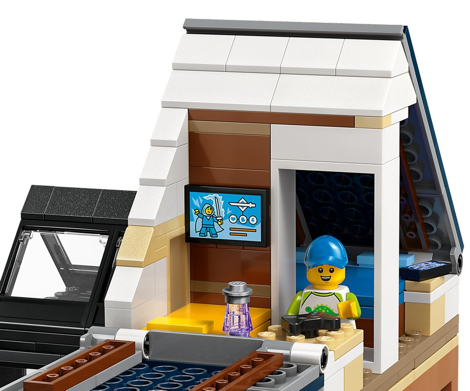 60398 Lego City Семейный дом и электромобиль, Лего Город Сити - фото 7 - id-p108608694