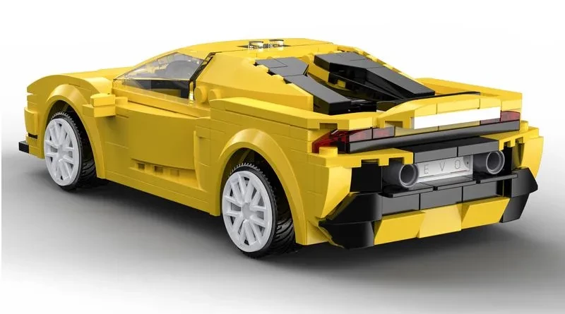 Cada C51074W Радиоуправляемый Конструктор гоночный автомобиль EVO желтый. 325 дет. - фото 4 - id-p110370690