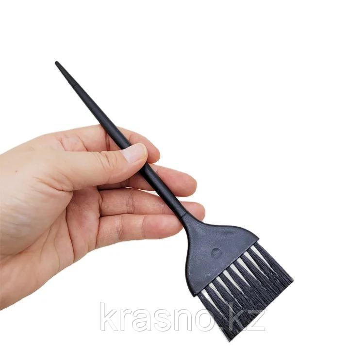 Кисть парикмахерская для окрашивания односторонняя черная TRCY
