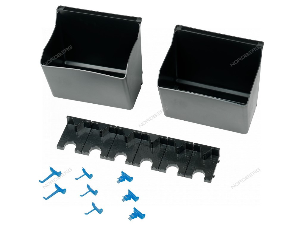 Тележка инструментальная с пластиковыми полками (состоит из 2 коробок) синяя NORDBERG T3B - фото 6 - id-p110370809