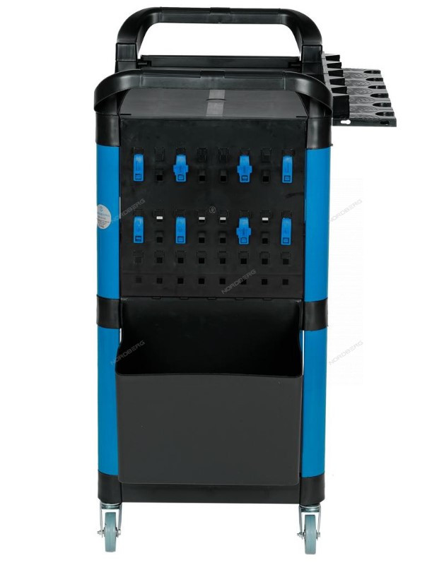 Тележка инструментальная с пластиковыми полками (состоит из 2 коробок) синяя NORDBERG T3B - фото 5 - id-p110370809