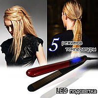 Стайлер-гофре керамическая для укладки волос с 5 режимами температуры и дисплеем с LED подсветкой St3300