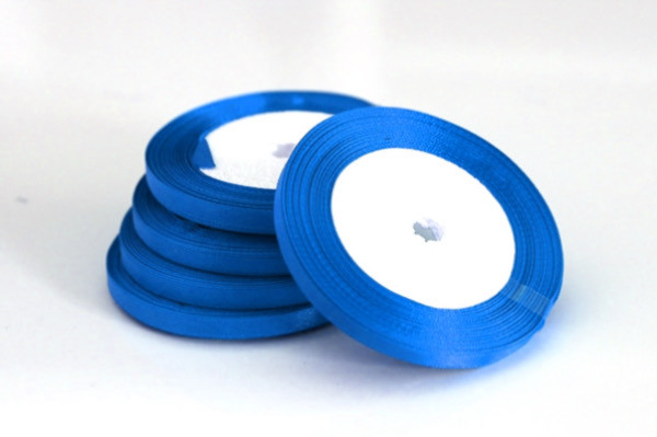 Лента атласная для прошивки документов, синяя, 0.7-1 мм