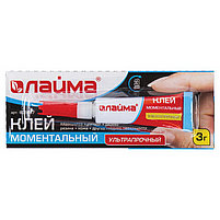 Клей моментальный (суперклей) ЛАЙМА, УЛЬТРАПРОЧНЫЙ, НОВАЯ УПАКОВКА 3 г, 605567, фото 5