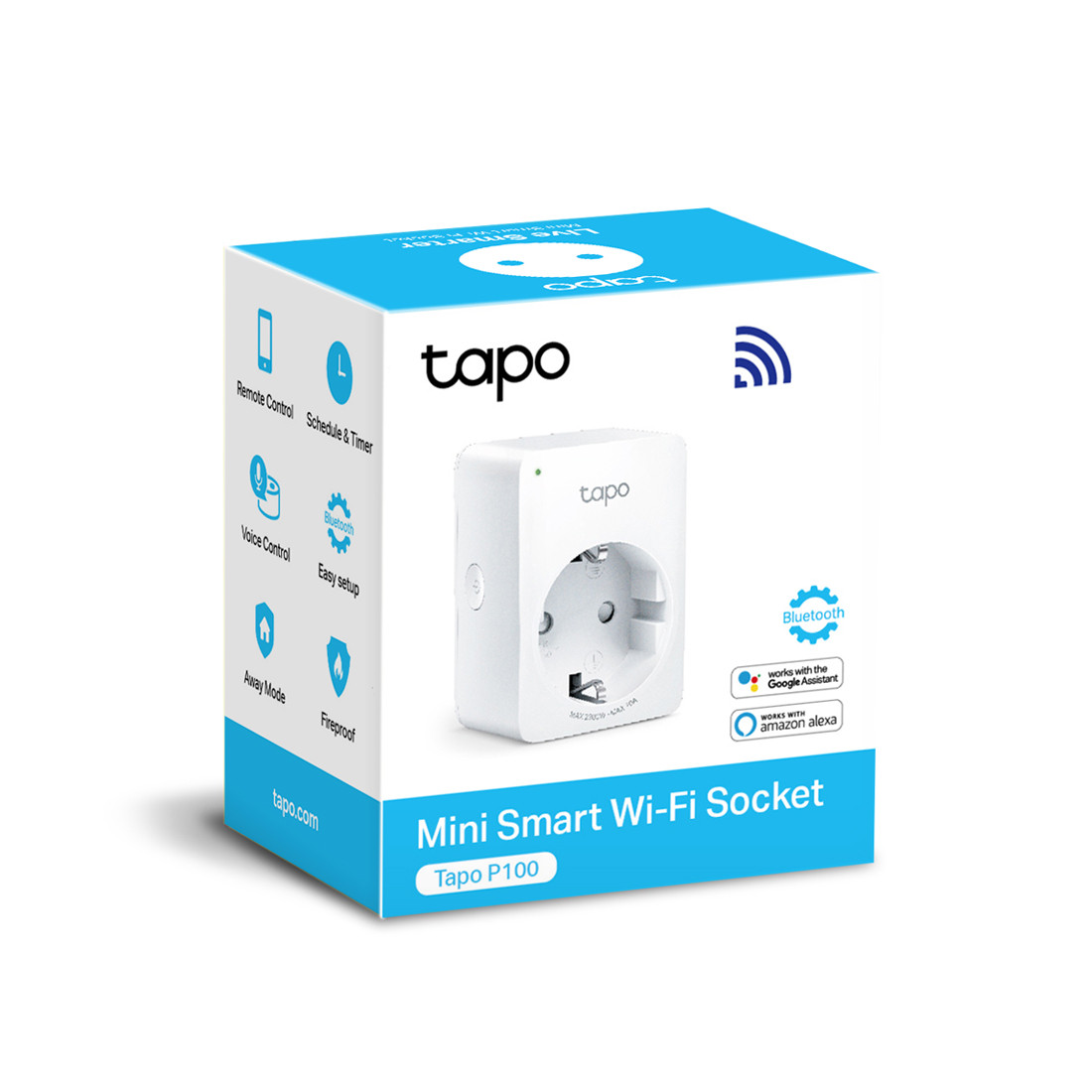 Умная мини Wi-Fi розетка TP-Link Tapo P100(1-pack) - фото 3 - id-p110391450