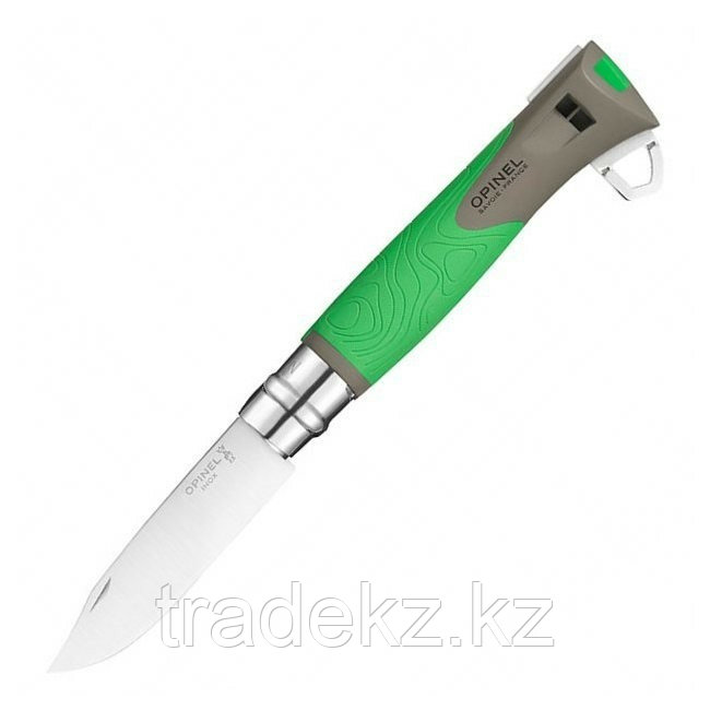 Складной нож OPINEL №12 Explore Green с извлекателем клещей