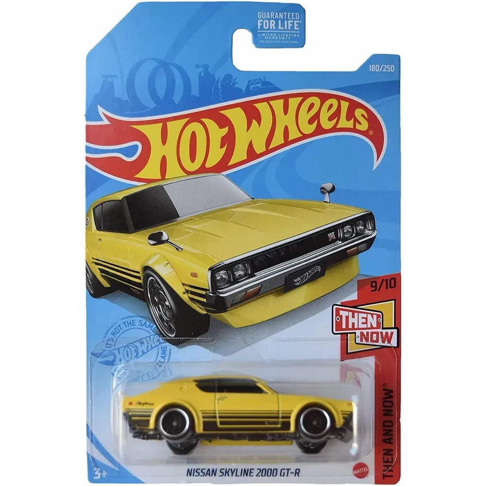 Hot Wheels Модель Nissan Skyline 2000 GT-R, желтый