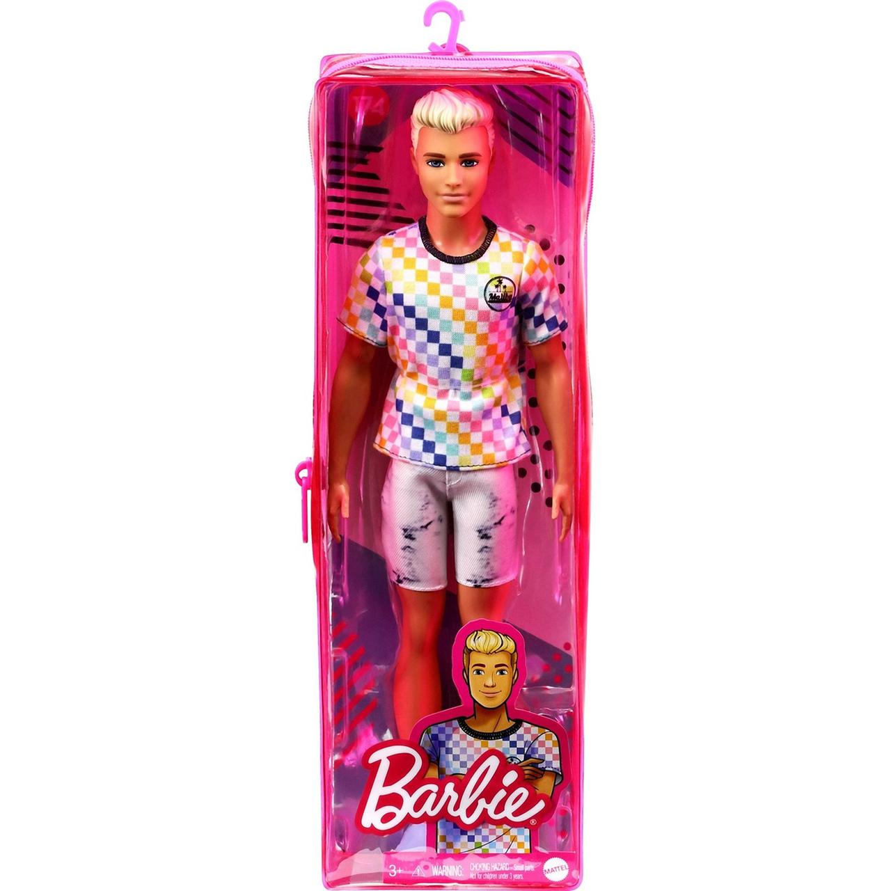 Barbie "Игра с модой" Кукла Кен цветной футболке и белых шортах #174 в виниловой упаковке - фото 7 - id-p110399623