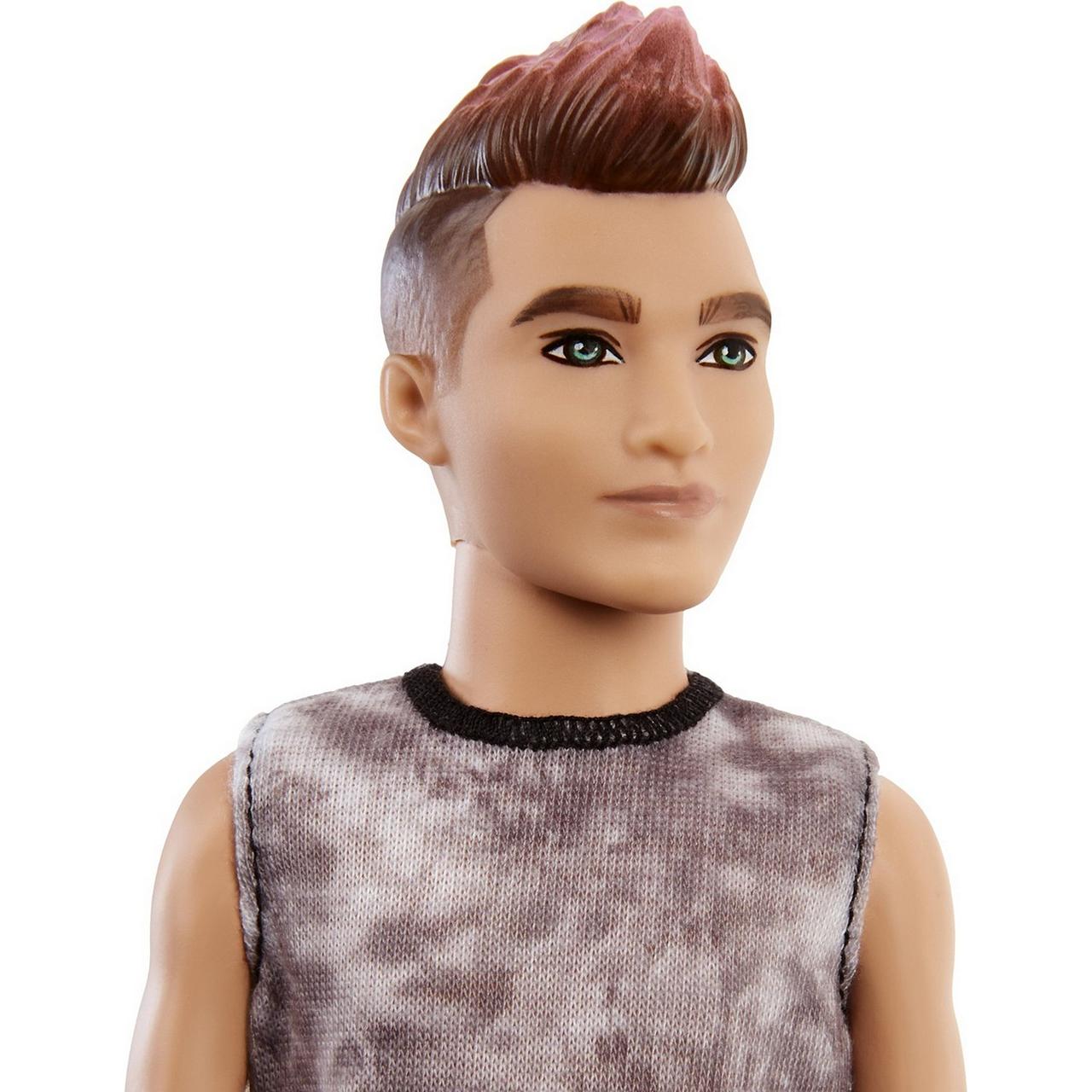 Barbie "Игра с модой" Кукла Кен в майке тай-дай и красных клетчатых брюках #176 в виниловой упаковке - фото 5 - id-p110399618