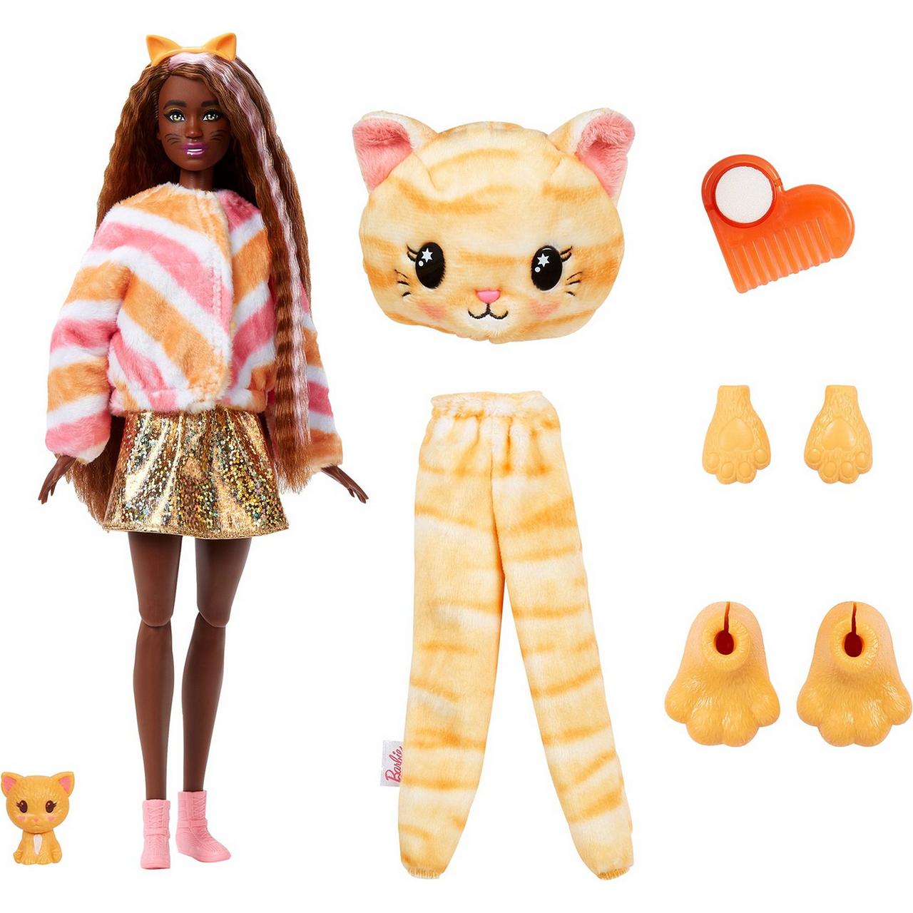 Barbie Милашка-проявляшка Кукла Котёнок Барби, Cutie Reveal HHG20 - фото 5 - id-p110399630