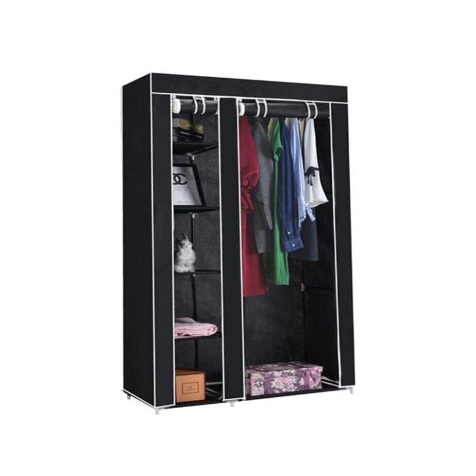 Складной шкаф тканевый Storage Wardrobe Sh-02 black - фото 1 - id-p110400321