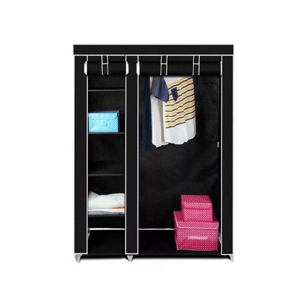 Складной шкаф тканевый Storage Wardrobe Sh-02 black - фото 2 - id-p110400321