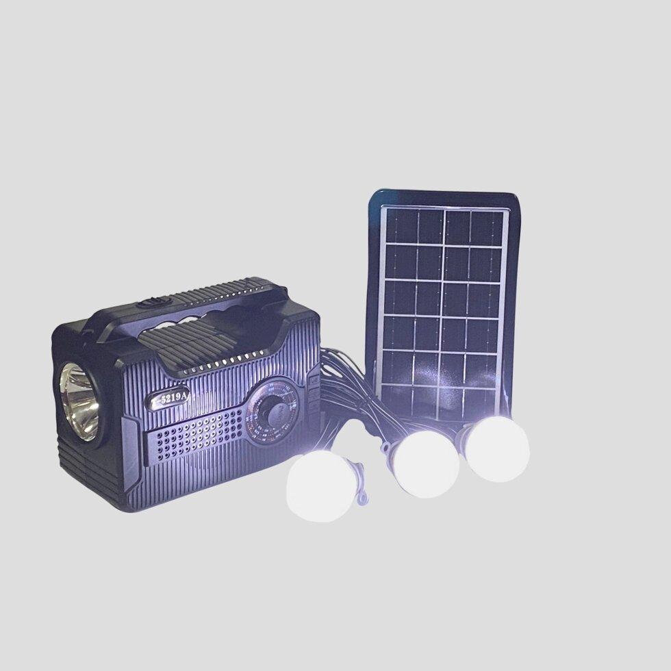Комплект освещения E-Power T-5219A с солнечной батареей для дачи и отдыха на природе - фото 5 - id-p110400359