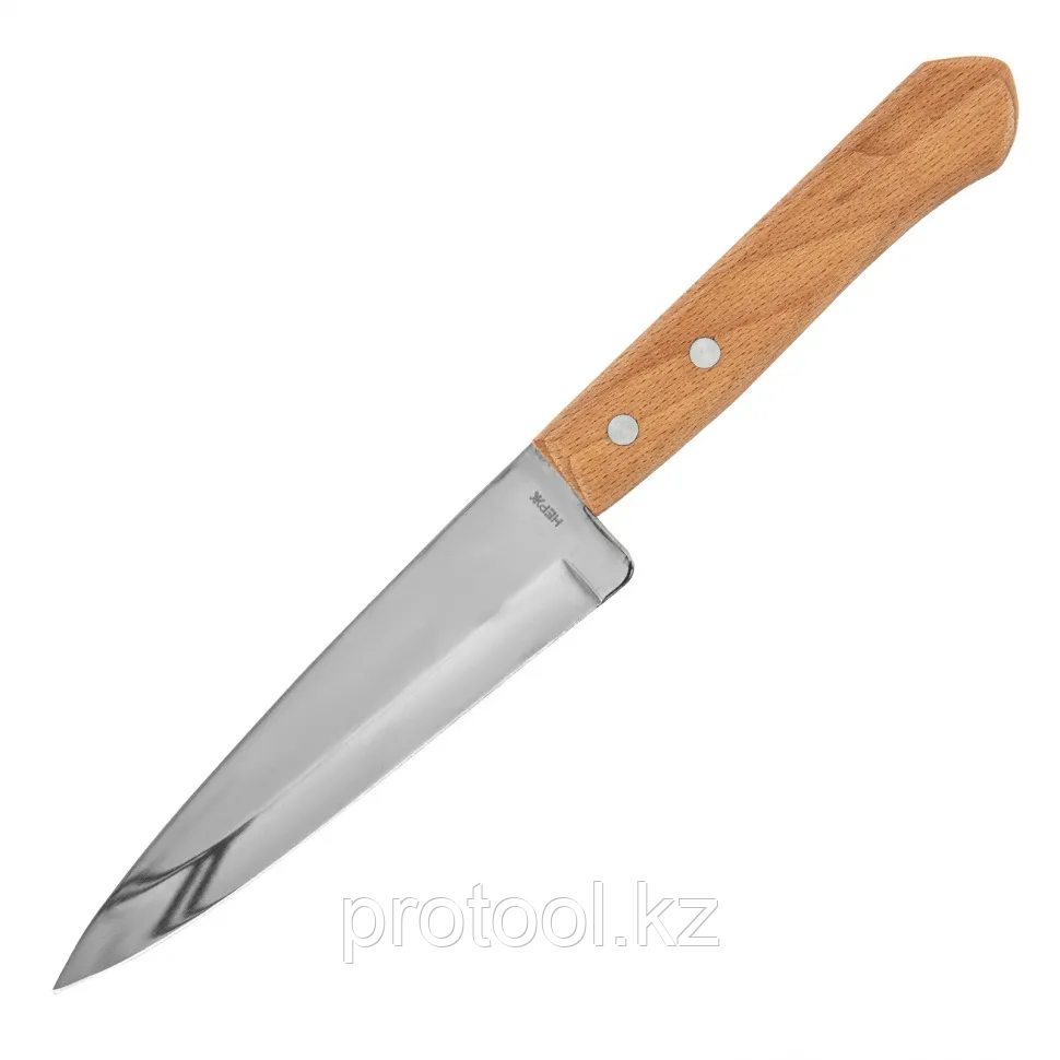Нож поварской 240 мм, лезвие 130 мм, деревяння рукоятка// Hausman - фото 1 - id-p110402083