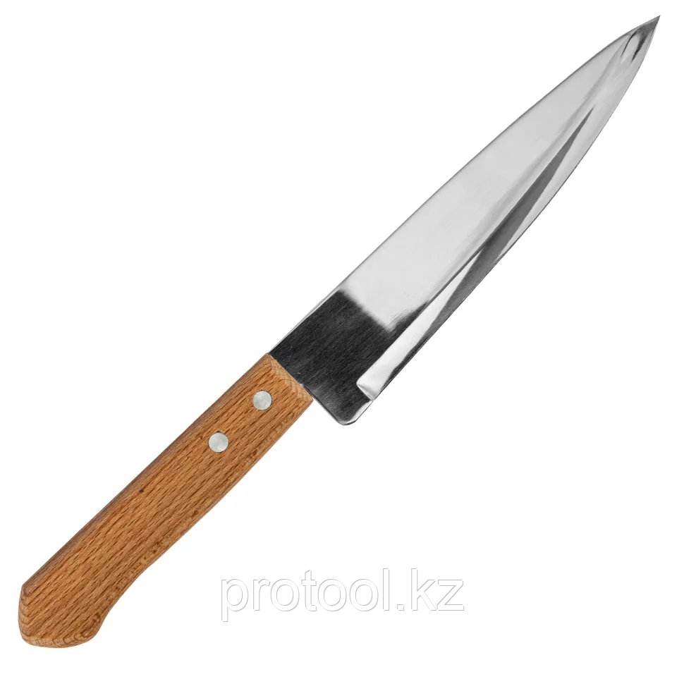 Нож поварской 310 мм, лезвие 180 мм, деревянная рукоятка// Hausman - фото 2 - id-p110406250