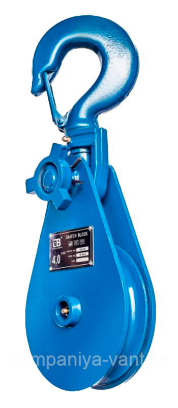 Блок шкивовый с крюком LH3"*1 3тн, фото 1
