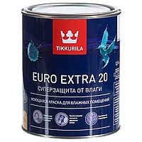 Краска для влажных помещений EURO EXTRA 20 A п/мат 0.9 л