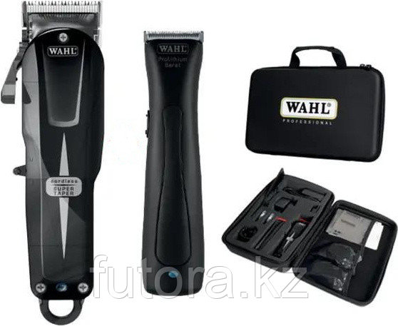 Комплект из двух профессиональных машинок для стрижки волос "Wahl Cordless Combo" (рабочая и окантовочная) - фото 1 - id-p110406936