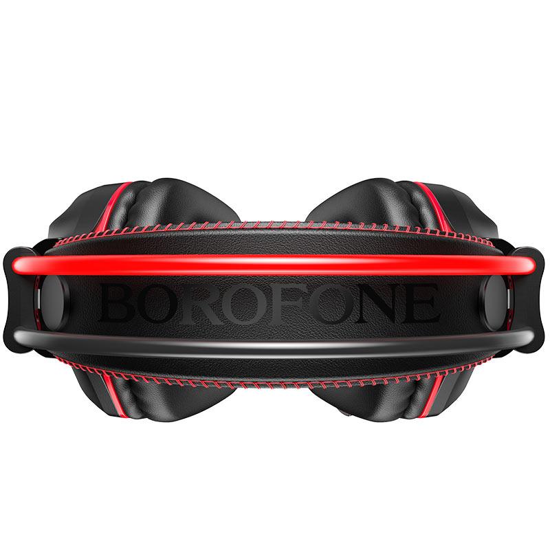 Проводные накладные игровые наушники с LED подсветкой, BOROFONE BO101 Racing Gaming Headphones - фото 8 - id-p110407264