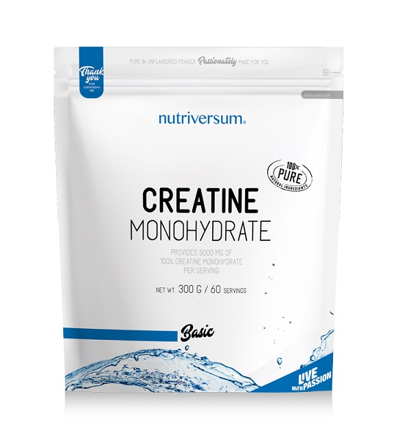 BASIC - Creatine monohydrate, 300 g, NUTRIVERSUM - фото 1 - id-p110296427