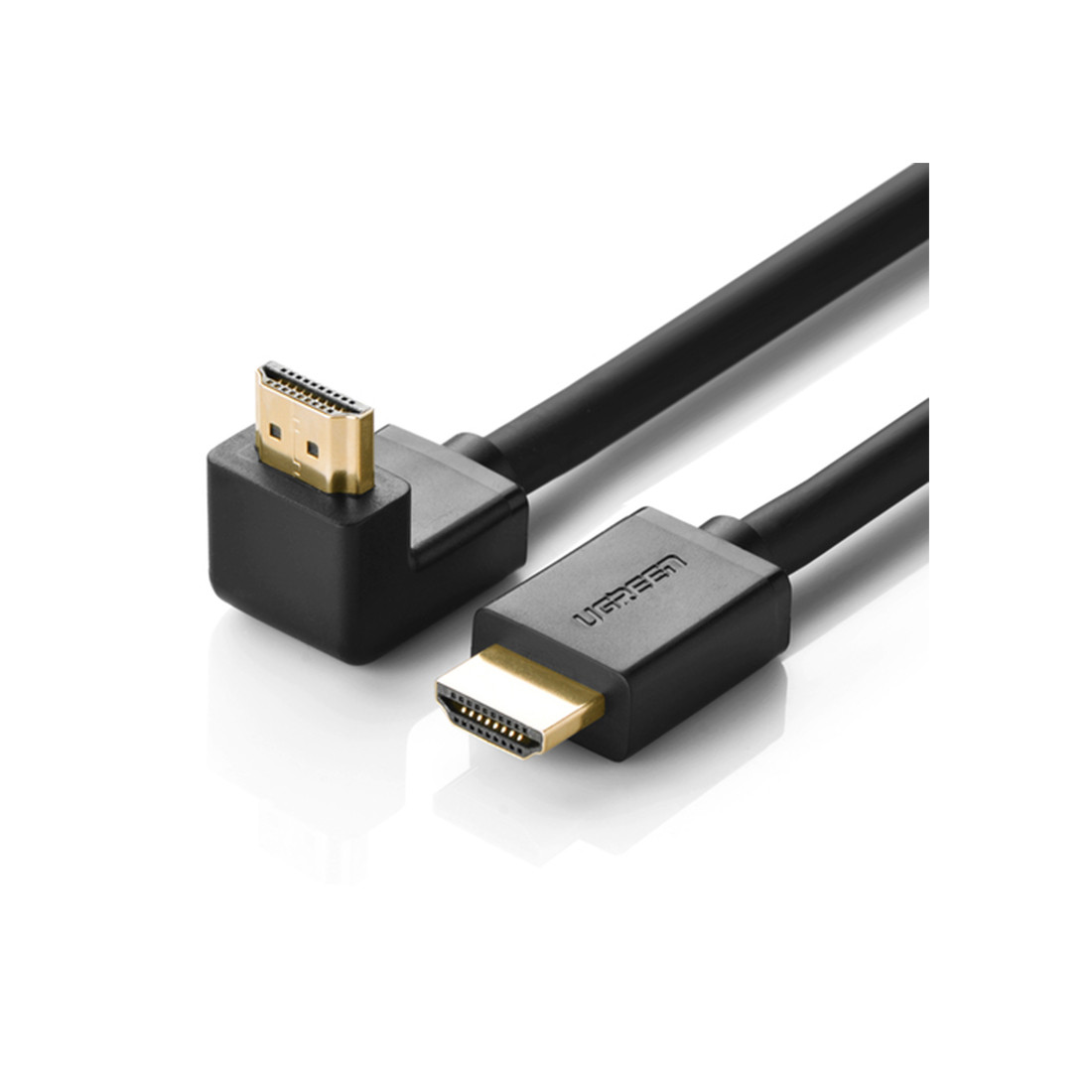 Интерфейсный кабель Ugreen HD103 HDMI Male To Male Right Angle 90 Degree - фото 2 - id-p110371356