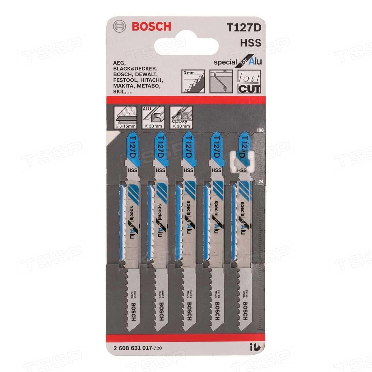 Пилки для лобзика Bosch T127 D HSS 2608631017 - фото 1 - id-p110305318