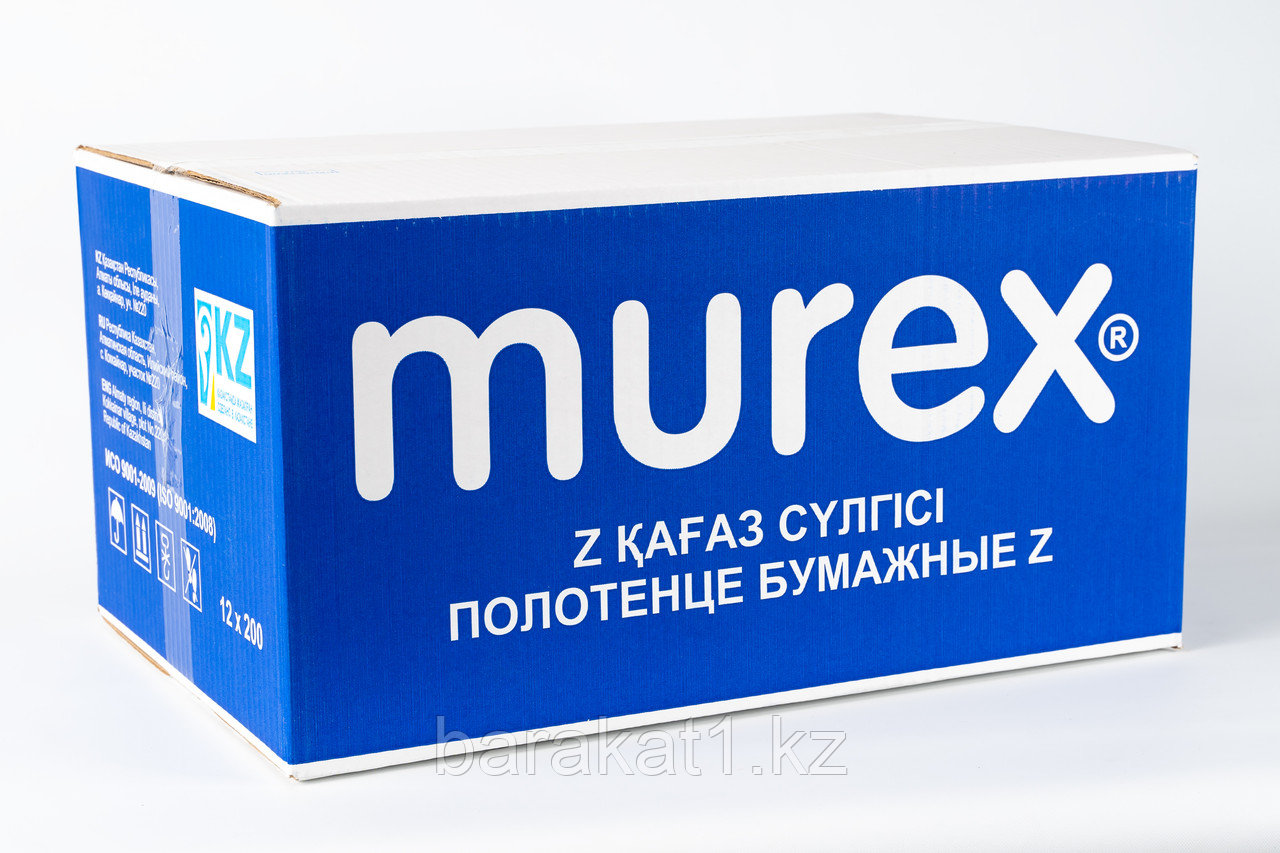 Бумажные полотенца Z сложения MUREX 23*21см, 12 пачек по 200 листов - фото 1 - id-p83226510