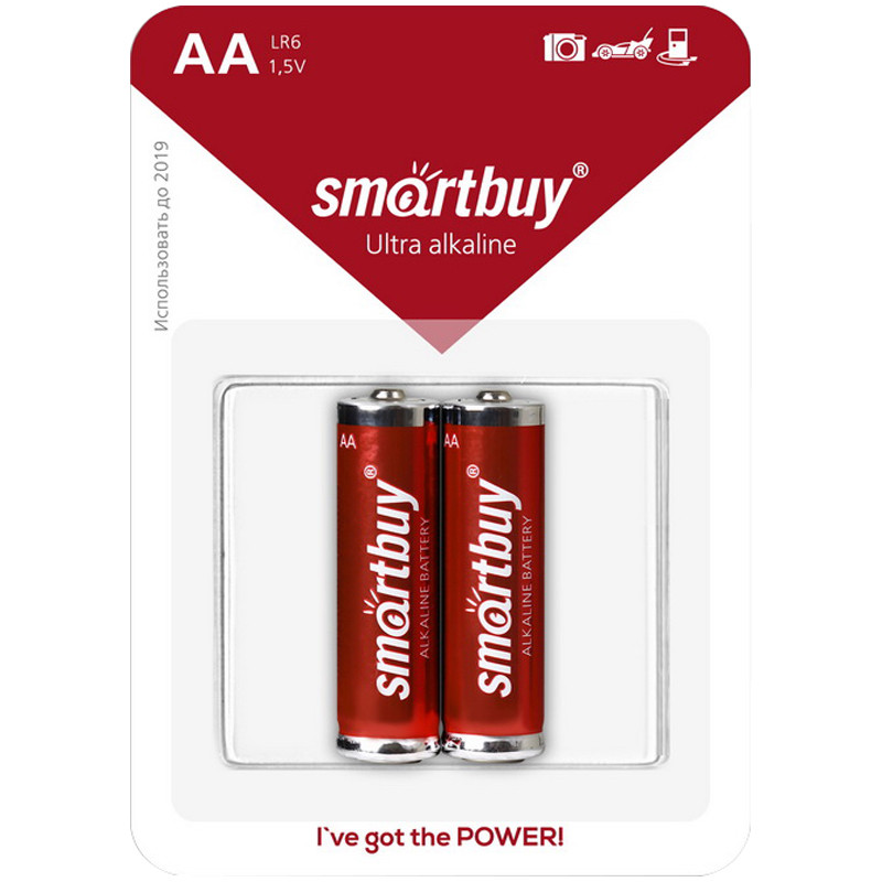 Батарейка SmartBuy AA (LR6) алкалиновая, BC2