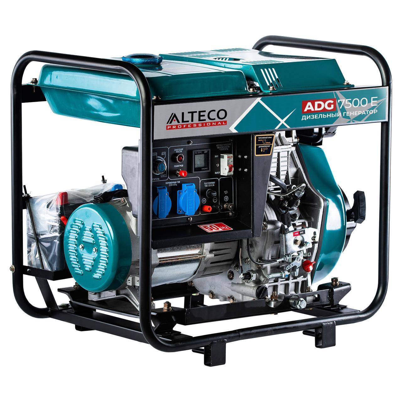 Дизельный генератор ALTECO ADG-7500E / 5.2кВт / 220В - фото 1 - id-p110254448
