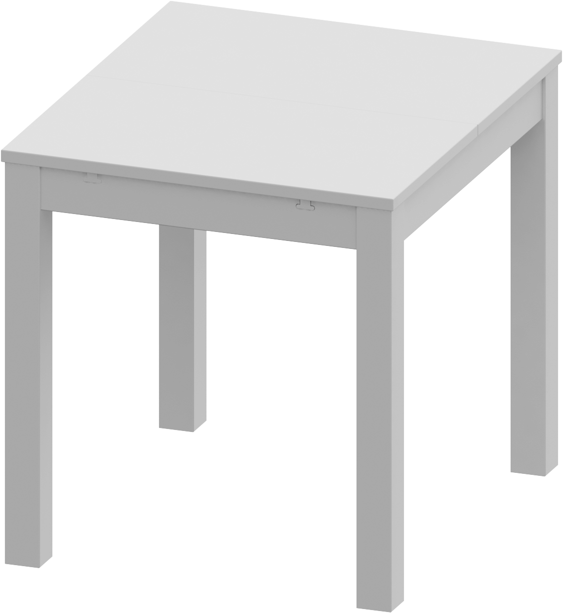 Стол кухонный VARDIG S белый 80-120x70x74 см - фото 7 - id-p110426736