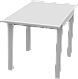 Стол кухонный VARDIG S белый 80-120x70x74 см, фото 10