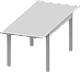Стол кухонный  Вардиг М белый шпон 120-180x80x74 см, фото 10