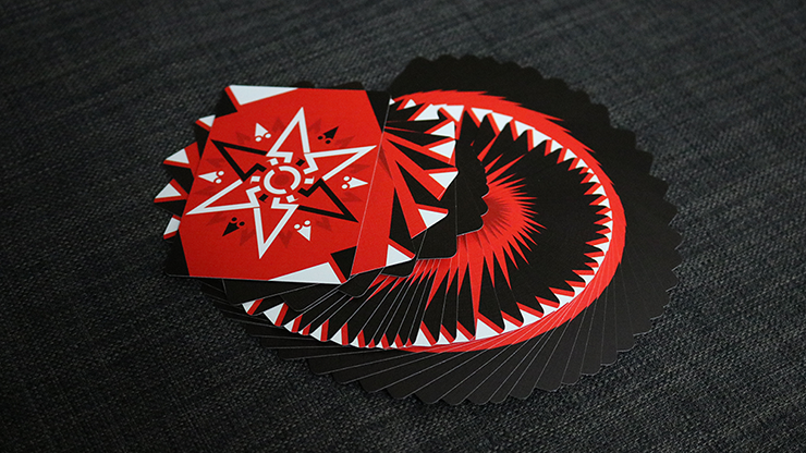 Cardistry Fanning Red playing cards - фото 5 - id-p95255432