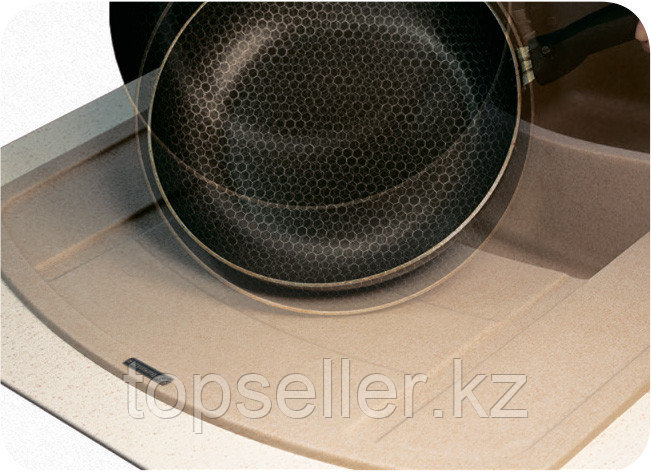 Кухонная мойка накладная Florentina Липси-600 серый шёлк - фото 7 - id-p110427739